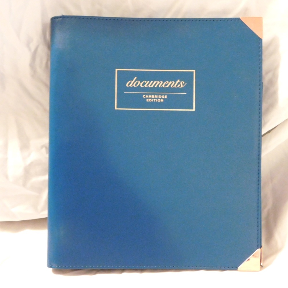Cambridge Turquoise Portfolio 3 Ring Binder